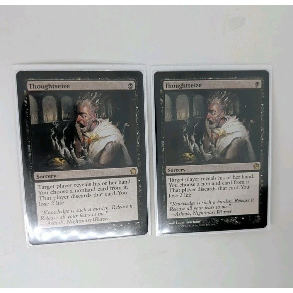 (2) Thoughtseize MTG Magic the Gathering 2013 (107/260) Theros THS Sorcery Rare